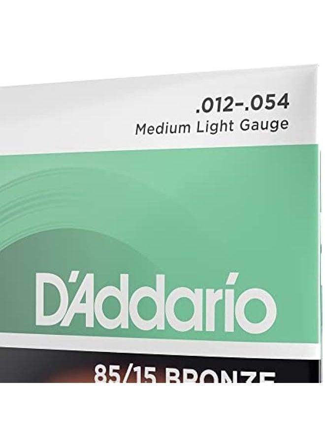 D'Addario Guitar Strings - Acoustic Guitar Strings - 85/15 Bronze - for 6 String Guitar - Full, Bright Tone - EZ920 - Medium Light, 12-54  - Image 4