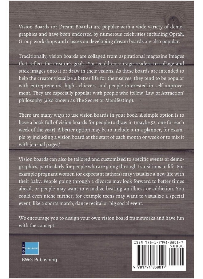 Rwg Publishing Vision Board: 100 Pages 6" X 9"  - Image 2