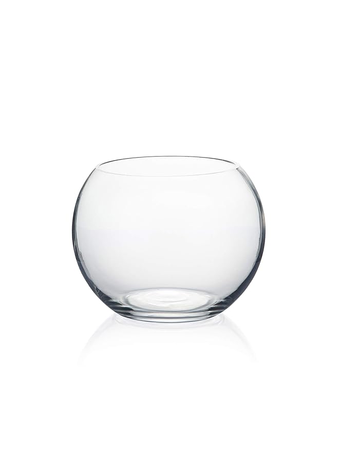 erorex Bowl Glass Vase Diameter 6 Inch Height 4.5 Inch Open Width 4 Inch Multiple Sizes Choices Clear Bubble Planter Terrarium Fish Bowl For Wedding Event Home Decor 1 Piece Vbw0006A - Image 1