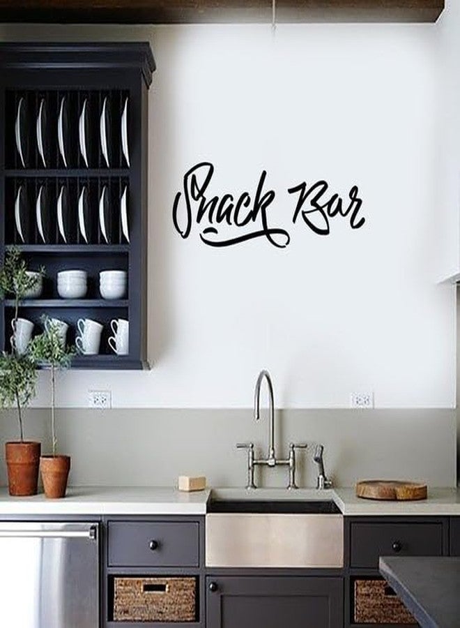 SnappySticker Snack Bar Vinyl Wall Art Decal Stickers Kitchen Décor, Size: 20 X 55cm - Image 1
