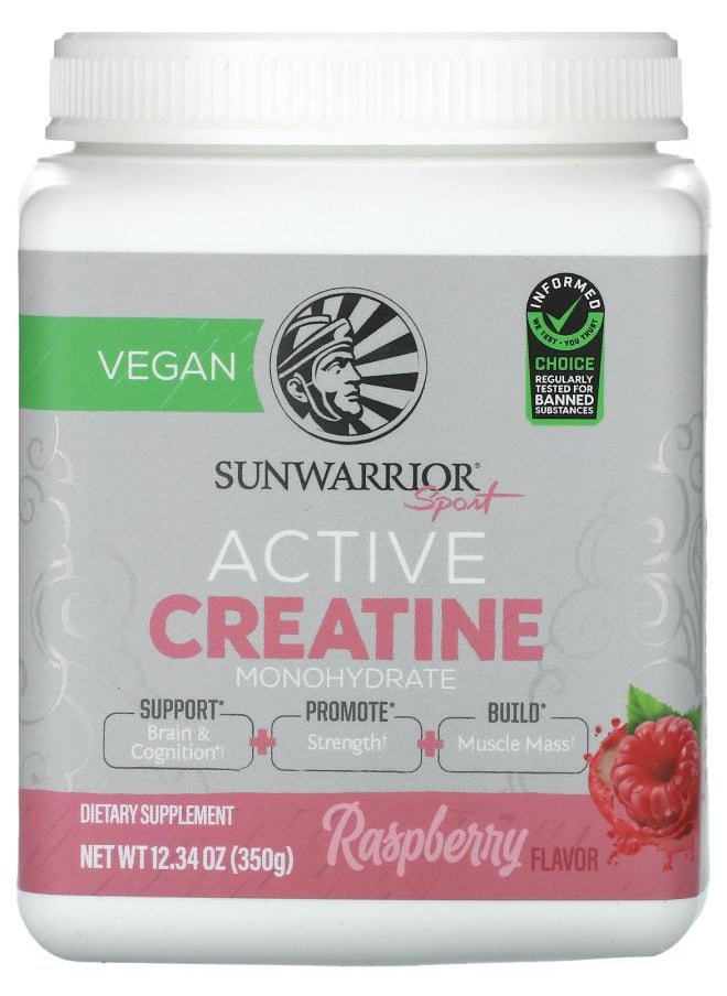 Sunwarrior Sport Active Creatine Monohydrate Raspberry 12.34 oz (350 g) 