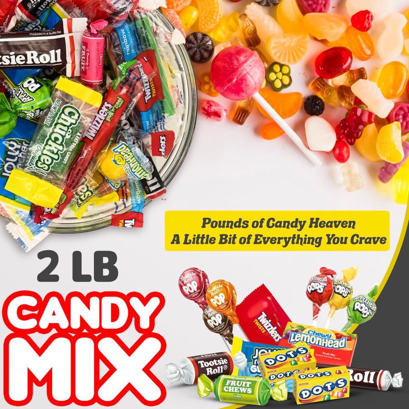 Candylish Candy Mix Variety Pack Bulk Assorted Individually Wrapped Big Bag of Candy for Piñata Stuffers, Goodie Bags, Birthday Parties, Kids’ Treats & Party Favors 2 lbs - Image 2