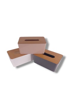 High quality rectangular tissue box for office use in multiple colors