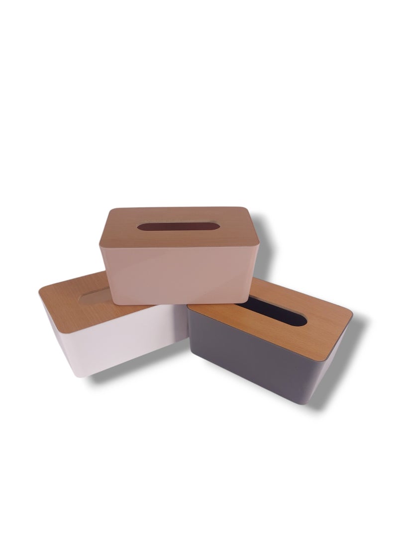 Generic - High quality rectangular tissue box for office use in multiple colors - Image 1
