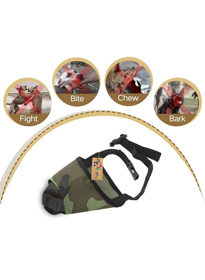 Western Era Dog Army Muzzle - Printed Dog Mouth Muzzle For Superior Comfort, Conquer Safety & Style,Unleash The Power Of Protection For Your Army Canine Companion, Military-Grade Protection (Large)  - Image 2