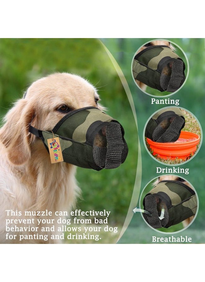 Western Era Dog Army Muzzle - Printed Dog Mouth Muzzle For Superior Comfort, Conquer Safety & Style,Unleash The Power Of Protection For Your Army Canine Companion, Military-Grade Protection (Large)  - Image 3