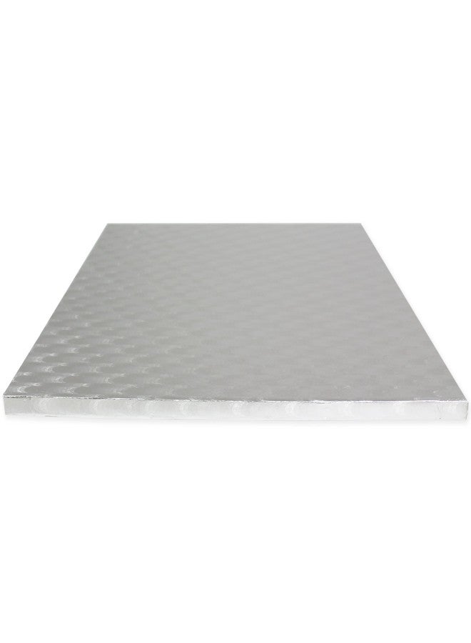 PME Square Cake Board 0.4 in Thick, 17-Inch, Silver - Image 2