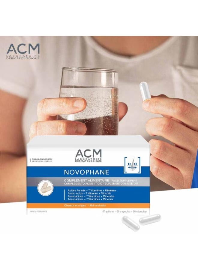 ACM Novophane Hair & Nail Capsules, 60 Capsules – Daily Supplement for Hair Growth & Strength - Image 2