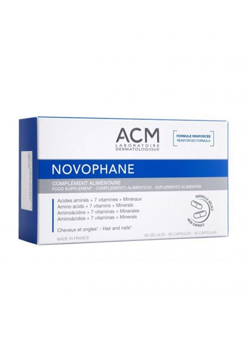 ACM Novophane Hair & Nail Capsules, 60 Capsules – Daily Supplement for Hair Growth & Strength - Image 1