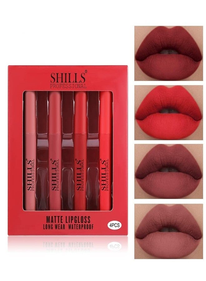SHILLS PROFESSIONAL شيلز بروفيشينال لون ويرينغ شير تينت، غير لزج، ناعم، مريح وغير جاف، سوبر ستاي بيغمنتيد سمودج بروف عضوي مات فينيش سائل لامع للشفاه - Image 1
