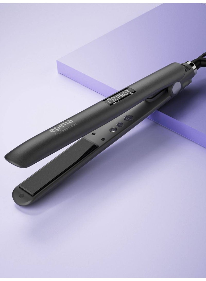 مكواة الشعر الاحترافية Epelia Professional – حرارة صالونات 450°F – فرد وبروتين وكيراتين - Image 1