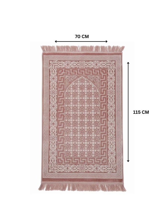 Museum Memory Foam Prayer Mat Safaa. Velvet Comfortable Prayer Rug. Elegant Essential Design Sajadah with Foam. - Image 4