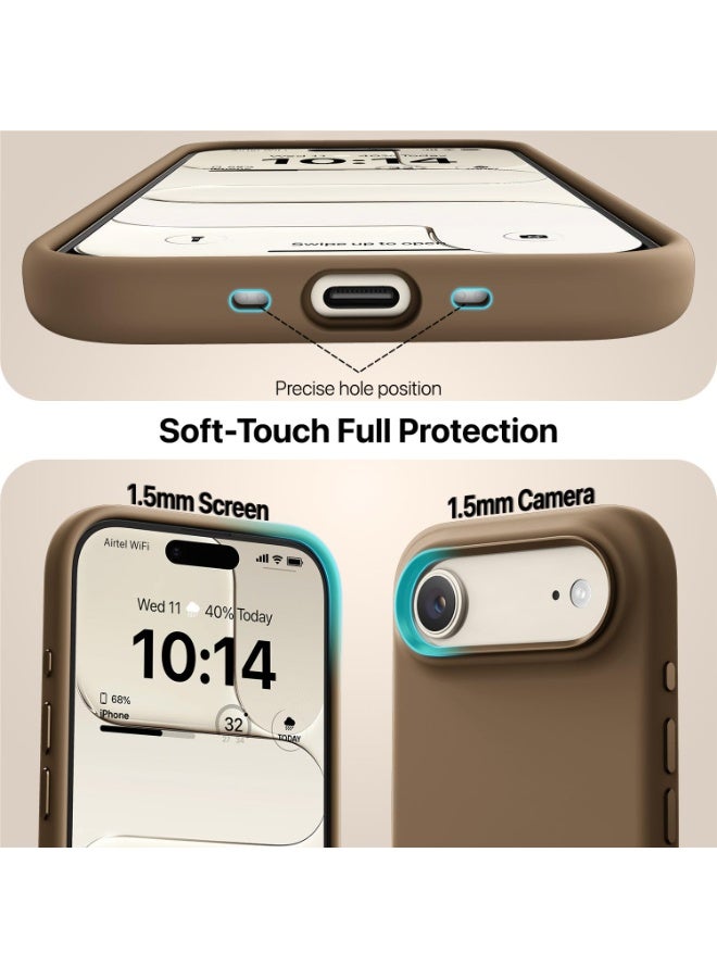 Case for iPhone 17 Air Soft Liquid Silicone Gel Case Full Body Shockproof Protection Matte Finish Cover Soft Microfiber Lining Cushion Slim Back Case for iPhone 17 Air - Image 3