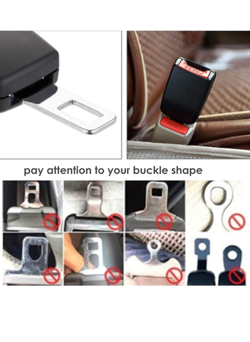 Oasisgalore 2Pcs Universal Seat Belt Buckle Extensions Child Seats Car  Seat Belt Buckles Stopper Clamp (Black)  - Image 5