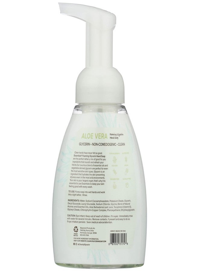 Essentials Foaming Glycerin Hand Soap, Aloe Vera, 8-Fluid Ounce, Pack of 2 - Image 3