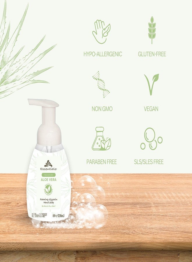 Essentials Foaming Glycerin Hand Soap, Aloe Vera, 8-Fluid Ounce, Pack of 2 - Image 5