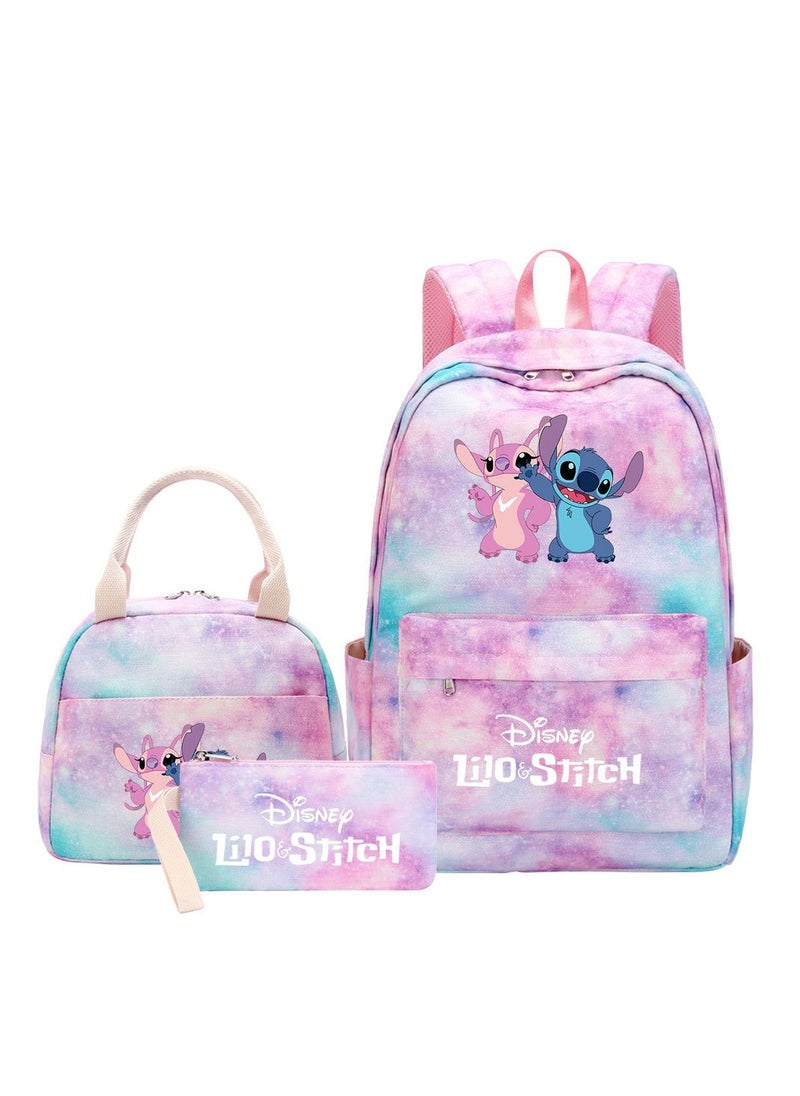 STITCH Stitch Printed Three Piece Set Backpack 
