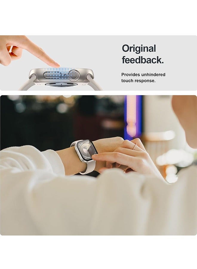 Apple Watch Series 10 46mm Case Cover, Slim Guard Bumper Full Coverage Hard PC Protective Cover HD Ultra Thin Cover for iWatch 10 46mm, Starlight - Image 3