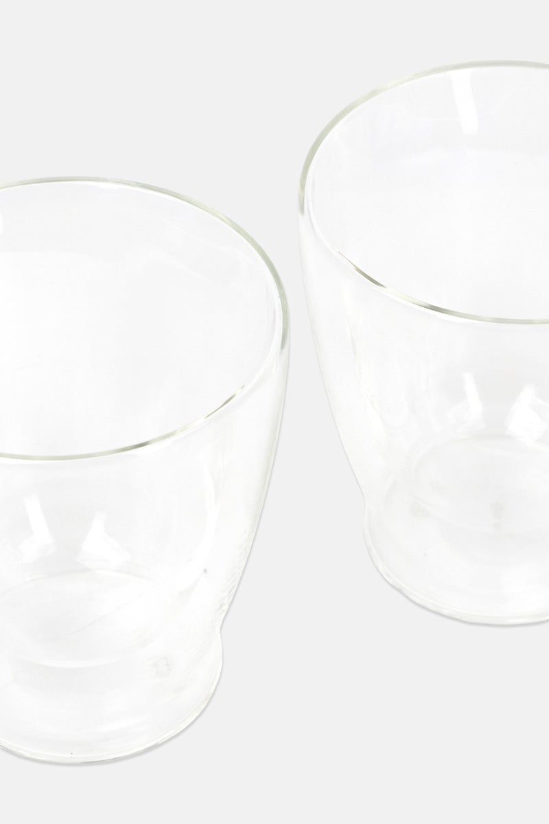 Bombay 2 Pcs Double Wall Insulated Multi Purpose Cups 300ml, Transparent - Image 3