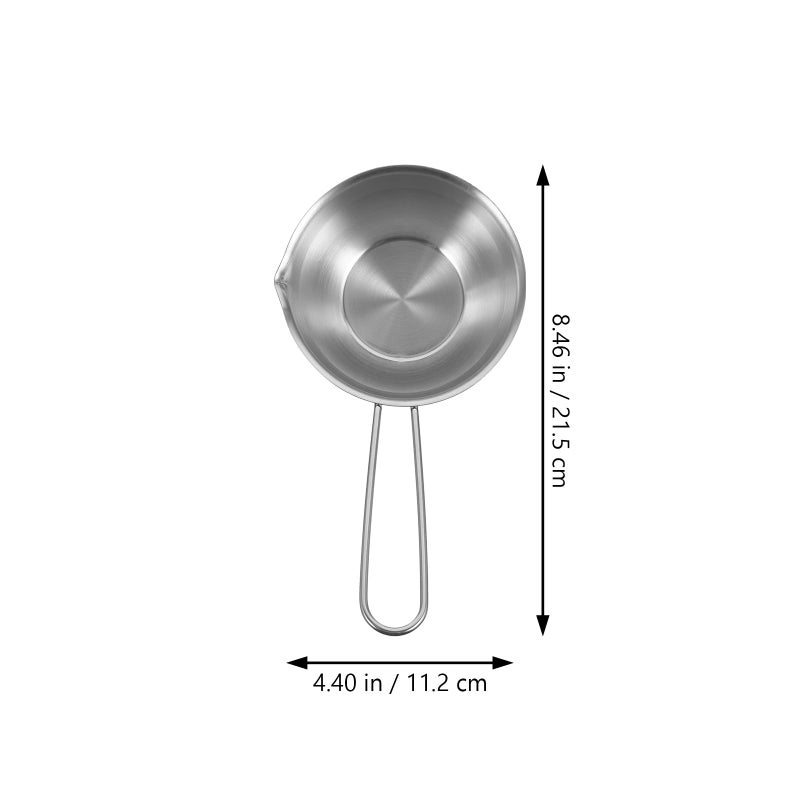 304 Stainless Steel 300ml Induction Saucepan With Scale For Oil Milk Cooking - Image 3
