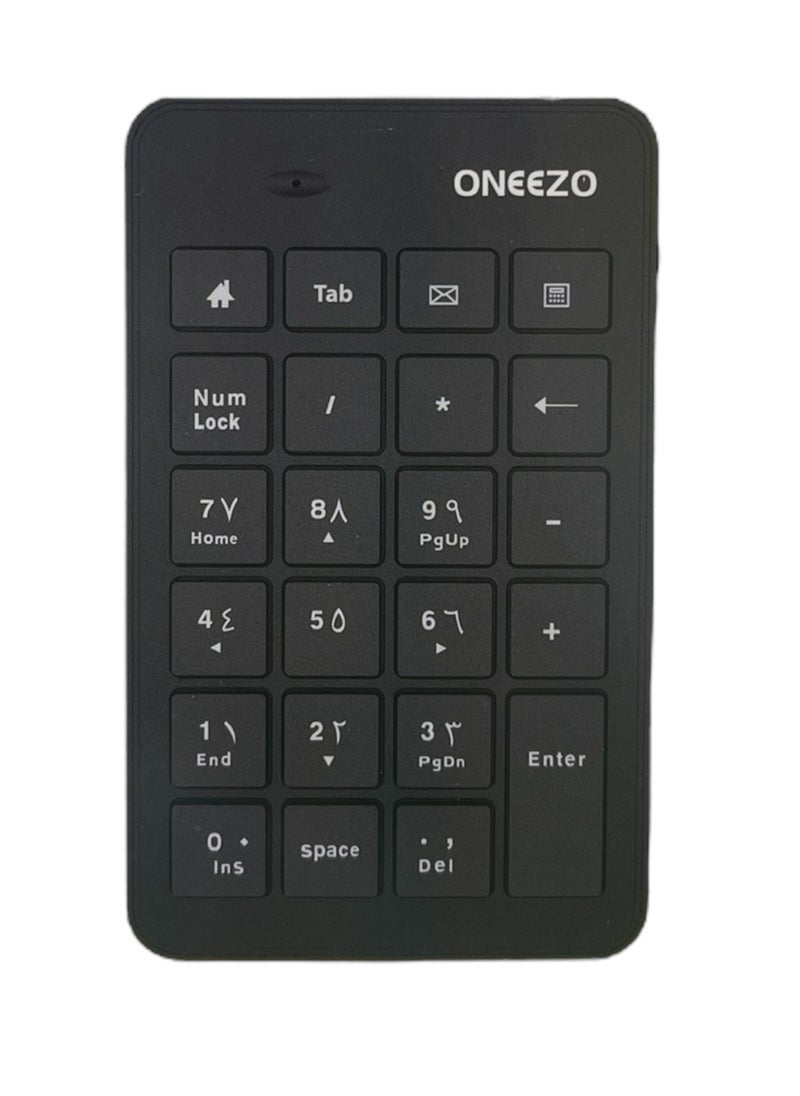 Generic Oneezo Wired USB 23 Keys Numeric Slim Mini Number Keypad With 4 Office Hotkeys  - Image 1