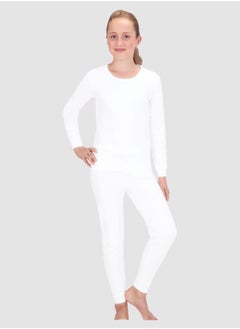 Girls Cotton Interlock Thermal Full Body 2pc Set