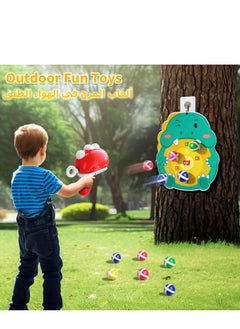 XICEN Dinosaur Dart Board Toy Kids Target Game Dino Gun Shooting Toy with 12 Sticky Balls Indoor Outdoor Competitive Games Birthday Gifts For Children  - Image 4