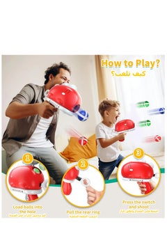 XICEN Dinosaur Dart Board Toy Kids Target Game Dino Gun Shooting Toy with 12 Sticky Balls Indoor Outdoor Competitive Games Birthday Gifts For Children  - Image 5