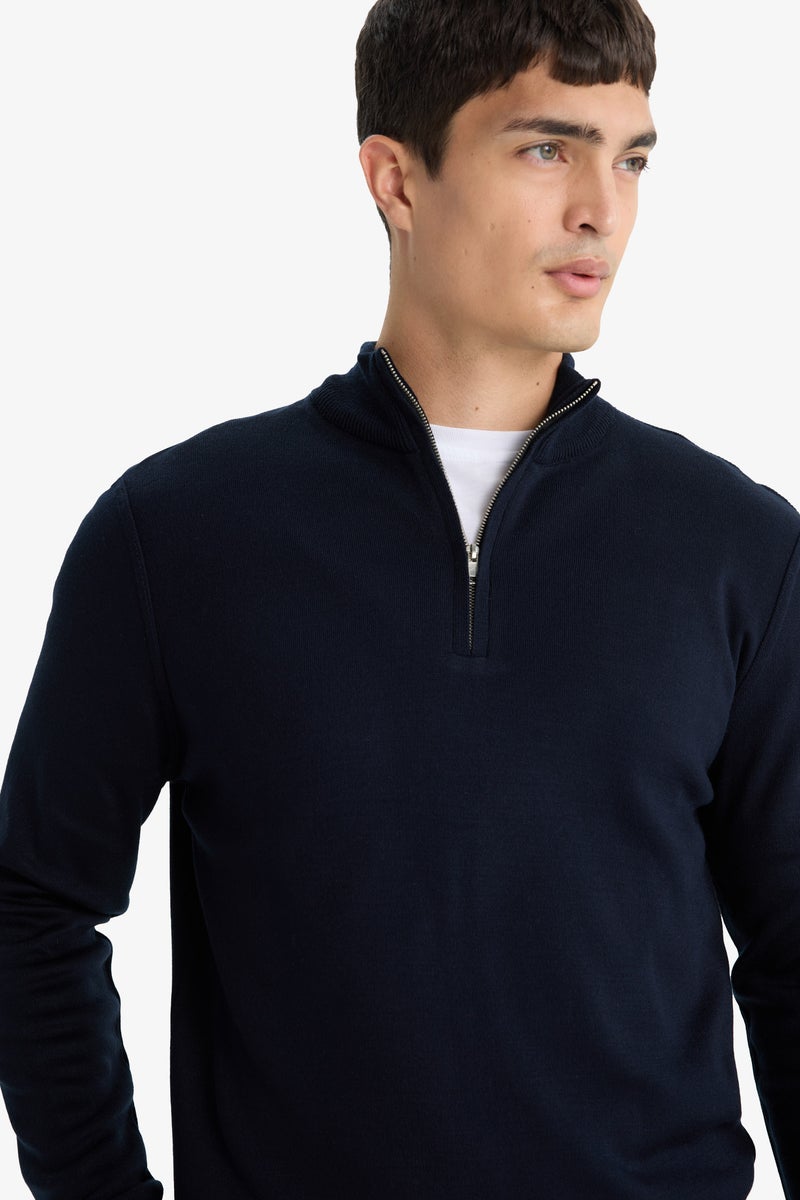 DeFacto Blue Man Knitwear Pullover Casual - Image 5
