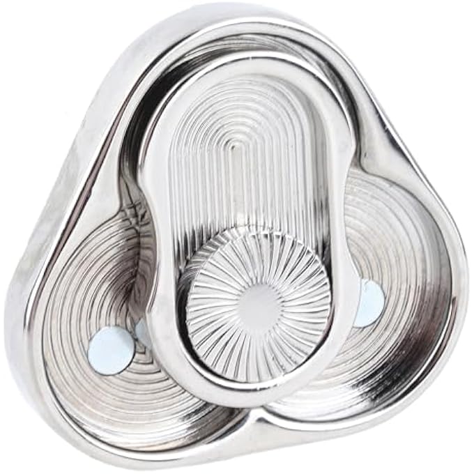 Jectse Unique Texture Metal ADHD Rotation Push Slider Stress Relief Toy for Anxiety and Low Concentration, Compact Design for Office and Travel - Image 1