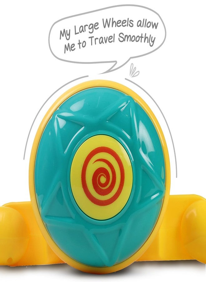 FIRSTCRY INTELLISKILLS Intelliskills Premium Jumbo Pull Along Snail Toy for Toddlers,Pulling Toys for Kids with Rattle Sound,Pull String Toy for 3+Years Old, Motor Skill Development & Early Walking,Birthday Gift (Yellow) - Image 4
