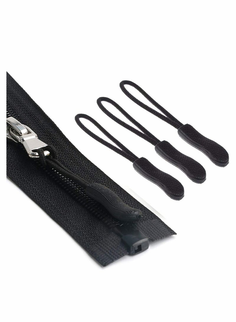 SYOSI Zipper Pull Head, Durable Zipper Replacement Zipper Label Extension Holder Suitable For Luggage, Backpacks, Jackets, Wallets, Handbags (20 Pieces In Black)  - Image 4