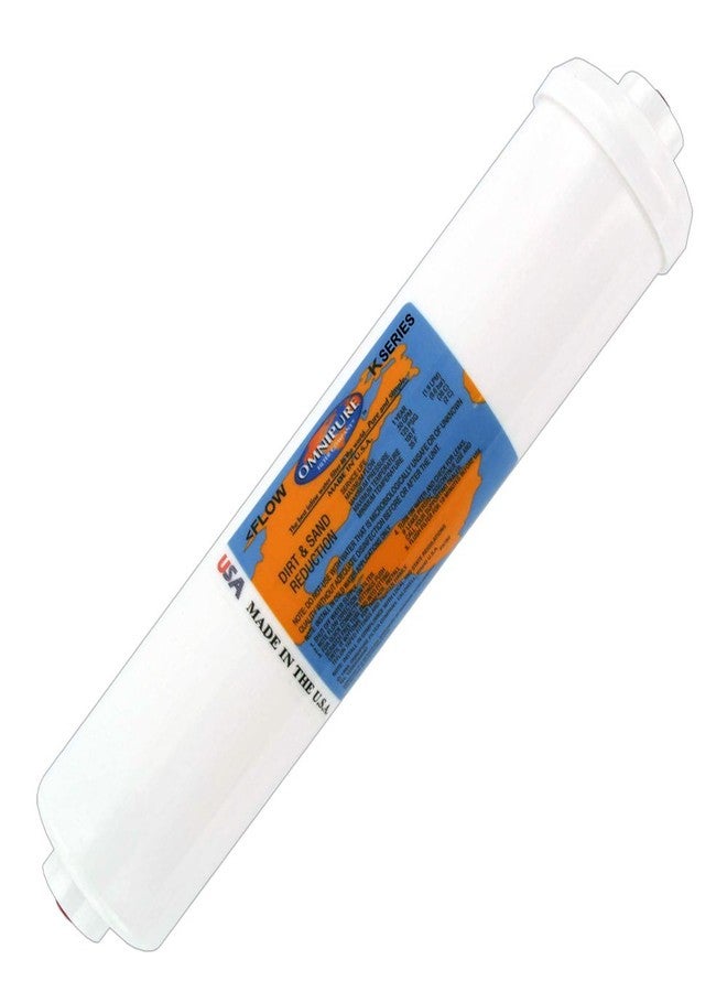 Omnipure (K5615-BB) 12"x2.5" Inline K-Series 1 Micron Carbon Block Lead/Cyst Reduction 1/4" FPT