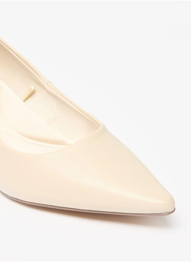 Celeste Women's Solid Pumps with Kitten Heel
