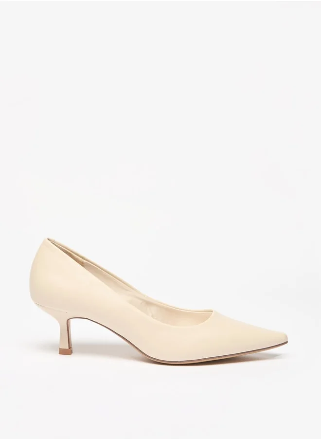 Celeste Women's Solid Pumps with Kitten Heel