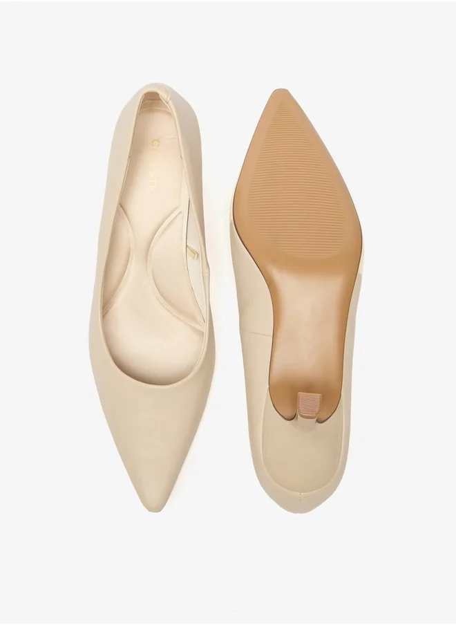 Celeste Women's Solid Pumps with Kitten Heel