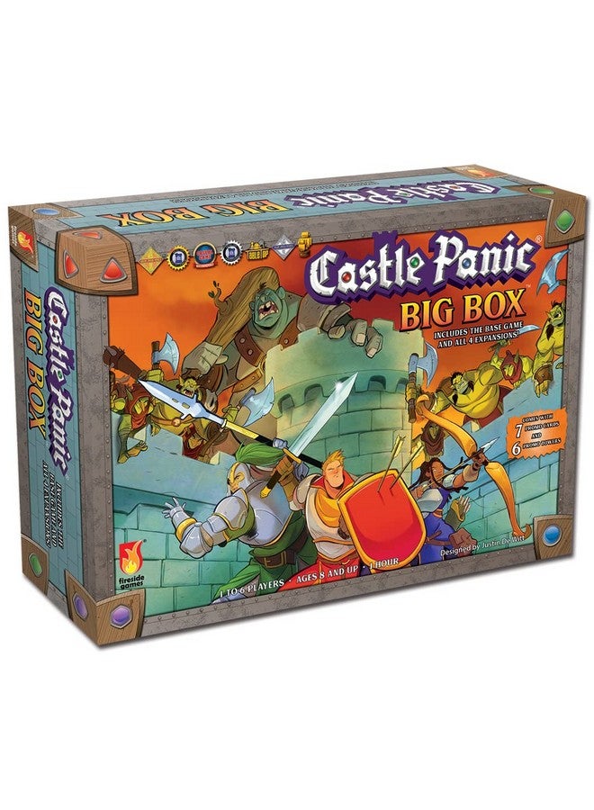 Fireside Games Castle Panic Big Box 2e | Family Board Game | Board Game for Adults and Family | Cooperative Board Game | Ages 8+ | for 1 to 6 Players | Average Playtime 45 Minutes | Made by Fireside Games, Blue - Image 1