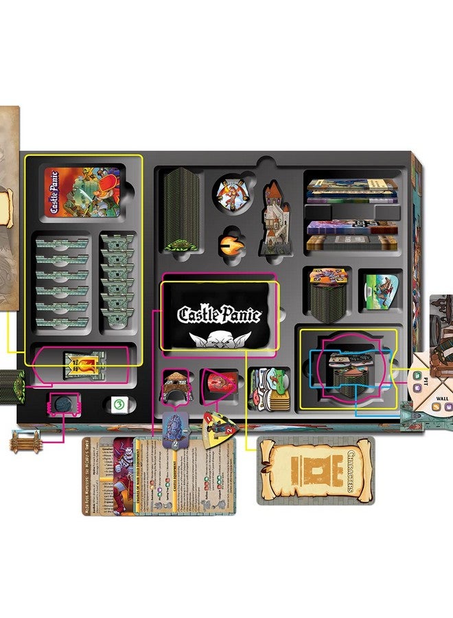 Fireside Games Castle Panic Big Box 2e | Family Board Game | Board Game for Adults and Family | Cooperative Board Game | Ages 8+ | for 1 to 6 Players | Average Playtime 45 Minutes | Made by Fireside Games, Blue - Image 2