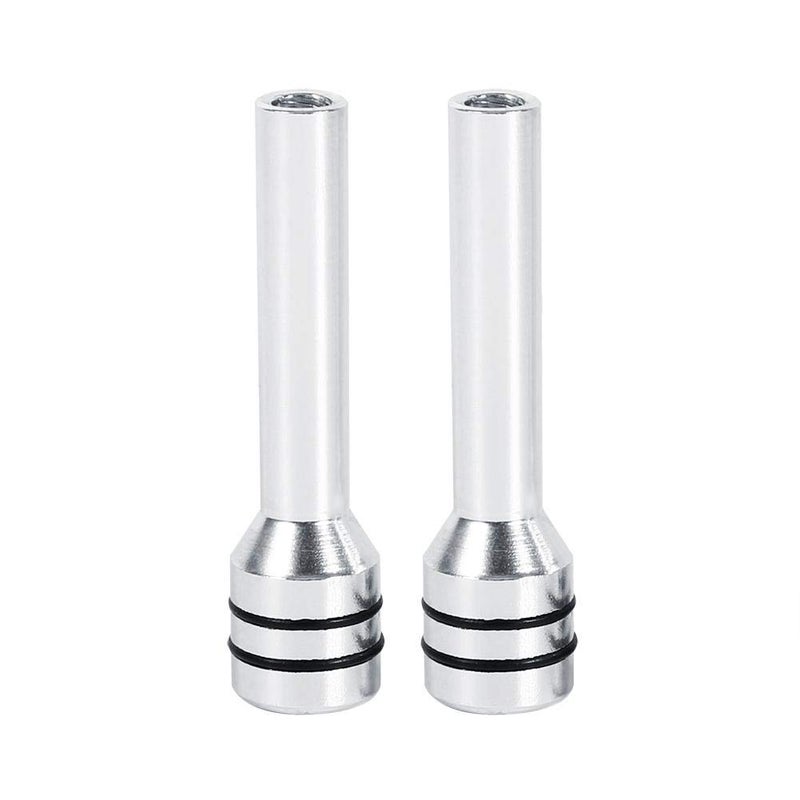 comfrt 2PCS Interior Door Lock Knob, Door Lock Pins Cover Aluminum Interior Door Lock for Car(Silver) Car Door Lock Knobs - Image 2
