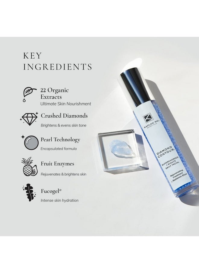 KAPLANMD - Kaplan Md Diamond Contour Supercharged 1Minute Daily Facial Rejuvenating Treatment + Radiance Elixir 3 Oz. - Image 1