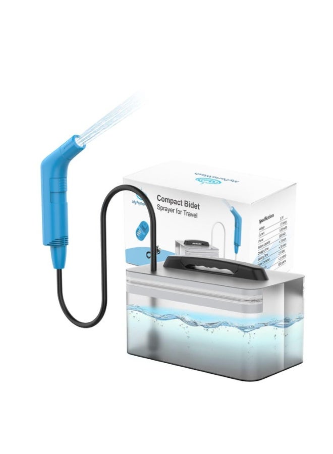 BlueFire Rechargeable Portable Bidet for Travel - 2.3L Handheld Water Sprayer with 2-Speed Flow, 800mAh Battery, 1.2M Hose & Carrying Bag | Personal Hygiene Shattaf for Camping, Home, Baby & Elder Care - Image 1