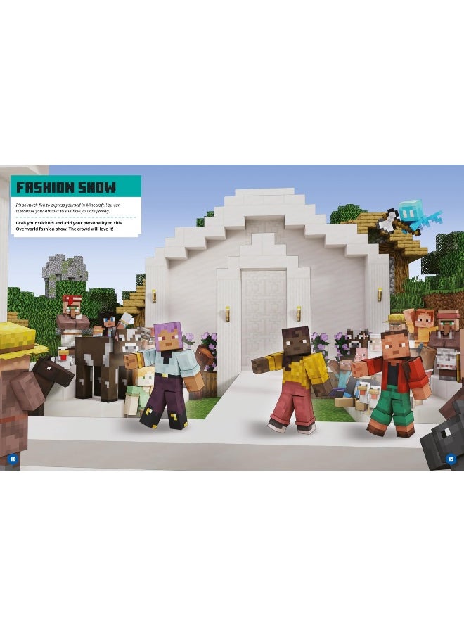 null - Minecraft Character Creator Sticker Book: A brand-new official sticker book adventure full of fun customisation for kids who love gaming. - Image 1