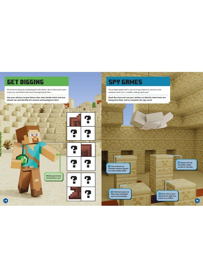 null - Minecraft Character Creator Sticker Book: A brand-new official sticker book adventure full of fun customisation for kids who love gaming. - Image 1