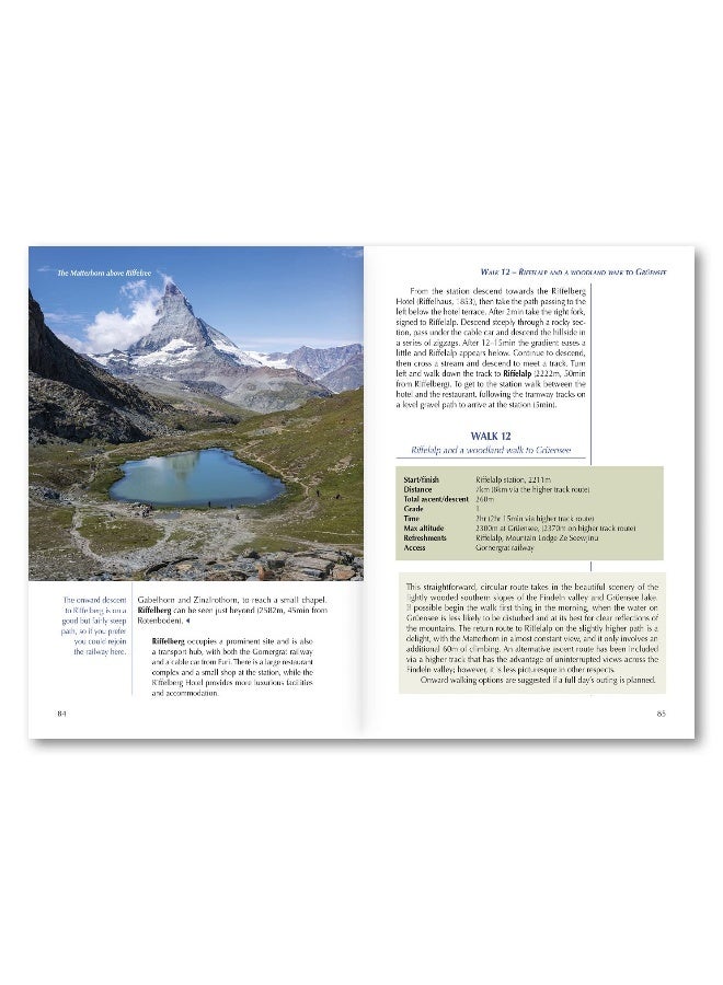 Walking in Zermatt and Saas-Fee: 50 routes in the Valais: Mattertal and Saastal