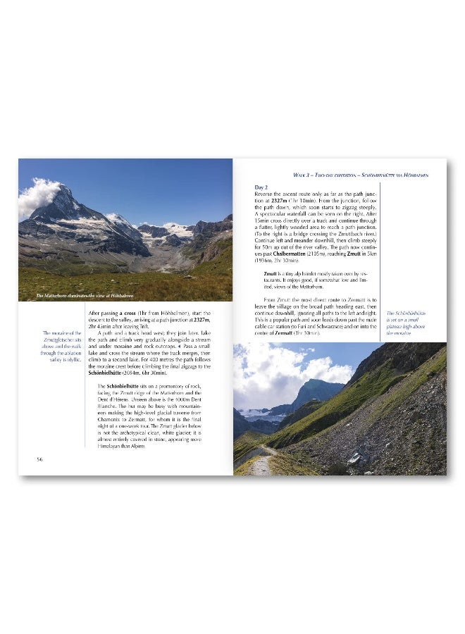 Walking in Zermatt and Saas-Fee: 50 routes in the Valais: Mattertal and Saastal