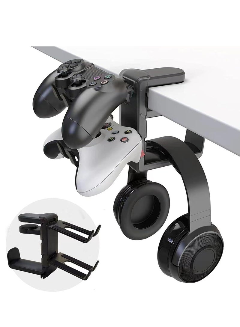 Clip-On Headphone Stand | Desktop Hanging Headset Holder | No Drilling Required, Space-Saving, Durable Design for Gaming & Office Use  - Image 1