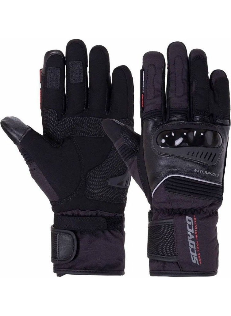 Ebakbak - Motorcycle Gloves Winter Model 500D Oxford Fabric Full Protection Non-Sweating Special Fabric Gloves - Image 1