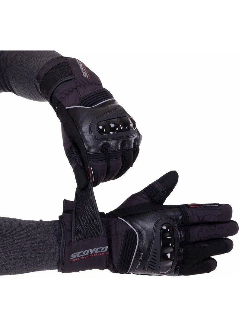 Ebakbak - Motorcycle Gloves Winter Model 500D Oxford Fabric Full Protection Non-Sweating Special Fabric Gloves - Image 1