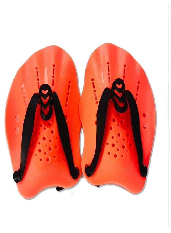 SPOCCO | Swimming Hand Paddles Training Paddles with Adjustable Straps Swimming Fins Hand Paddles Gloves for Swim Training Water Resistance, Swimming Gear for Kids, Youth, Women, Men - 03 - Image 1
