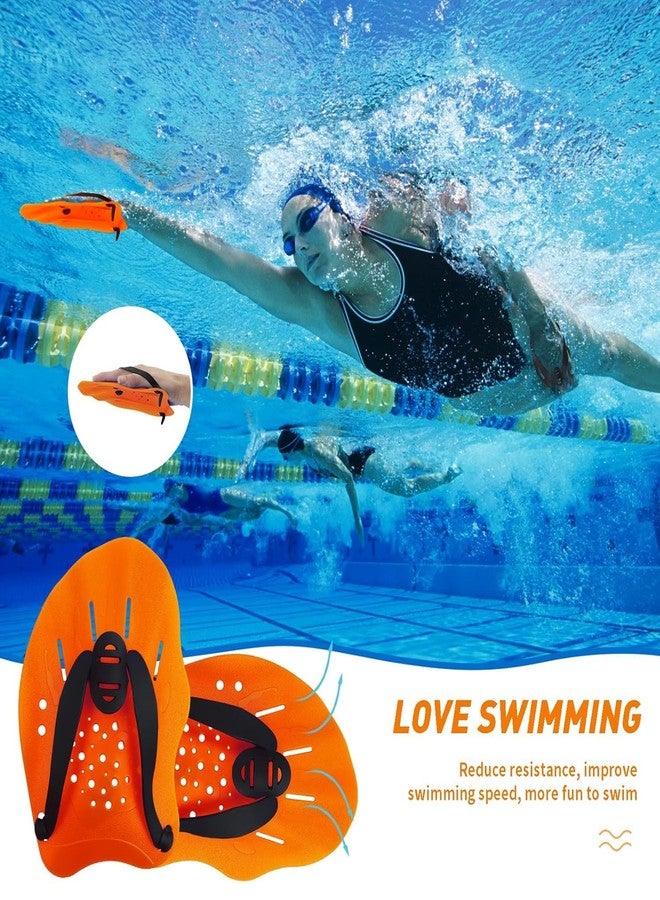 SPOCCO | Swimming Hand Paddles Training Paddles with Adjustable Straps Swimming Fins Hand Paddles Gloves for Swim Training Water Resistance, Swimming Gear for Kids, Youth, Women, Men - 03 - Image 5